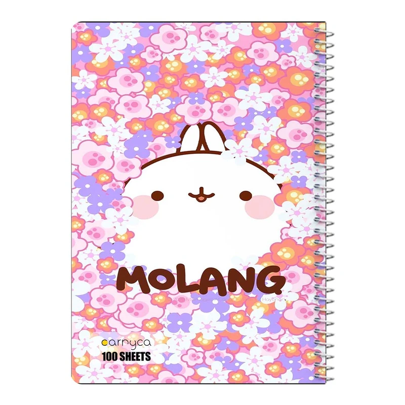 دفتر مشق 100 برگ سیمی کارنیکا طرح مولانگ Molang کد 72251
