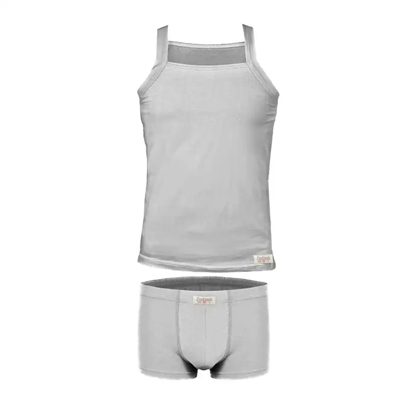 ست شورت و زیرپوش خشتی مردانه پنبینه مدل نخ پنبه خالص صادراتی مجموعه 4 عددی