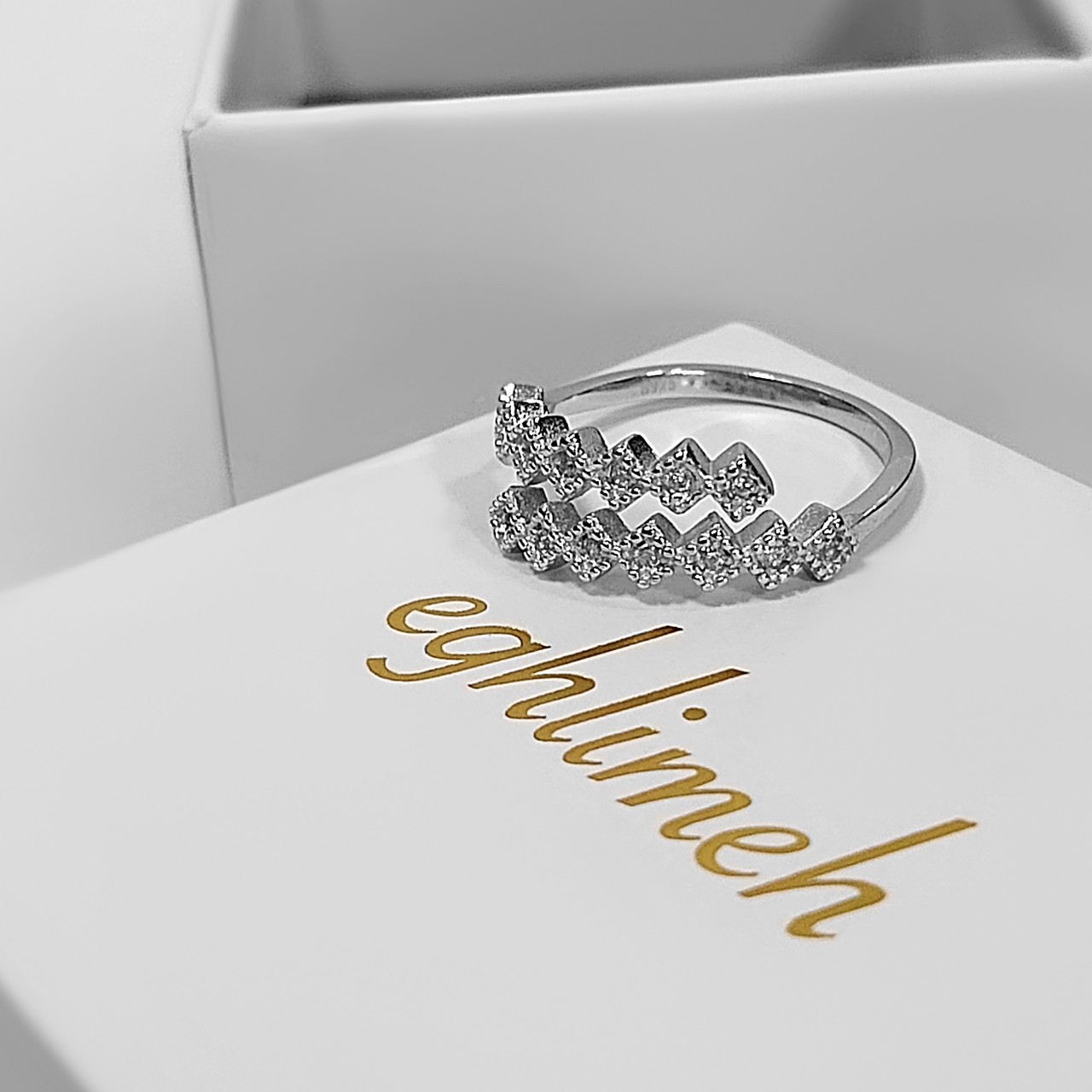 انگشتر نقره زنانه اقلیمه کد AN100