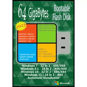 سیستم عامل Windows 7 8.1 10 11 AIO 90in7 X86/64 2023 - Driver Pack 2023 - Office 16-19-21 نشر مایکروسافت 