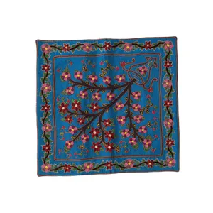 کوسن سوزن دوزی مدل  پته دوزی درخت زندگی 