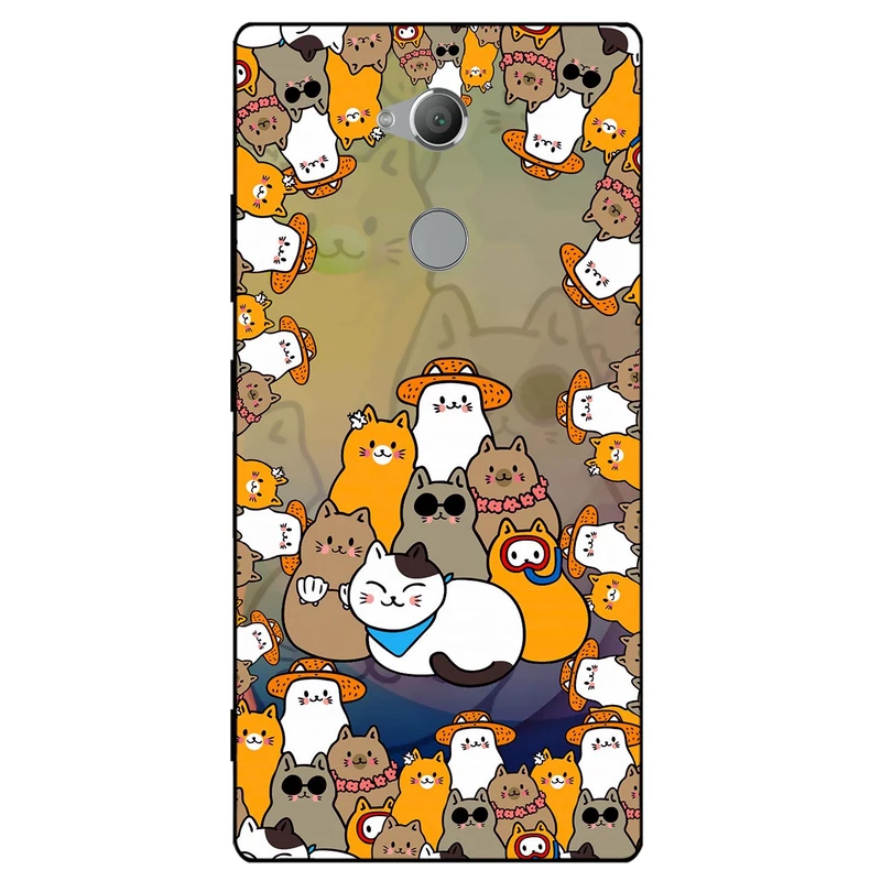 کاور مگافون طرح گربه مدل 7717 مناسب برای گوشی موبایل سونی Xperia L2