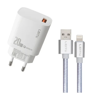 شارژر دیواری لیتو مدل  LH-25 20W به همراه کابل تبدیل لایتنینگ