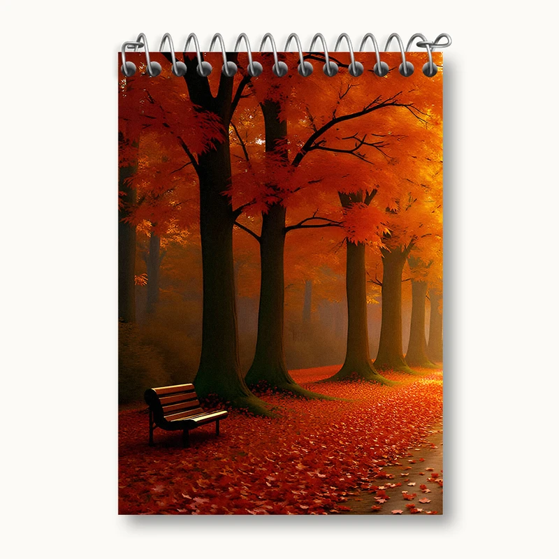 دفتر یادداشت 50 برگ خندالو طرح پاییز (Fall) کد N3399