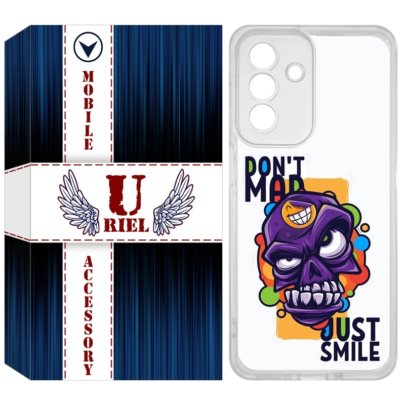 کاور یوریل مدل Clear کد 33 طرح Smile مناسب برای گوشی موبایل سامسونگ Galaxy A26