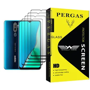 Waily Nice Pergas Glass MIX004 Screen Protector For Oppo A9 (2020) Pack Of 4