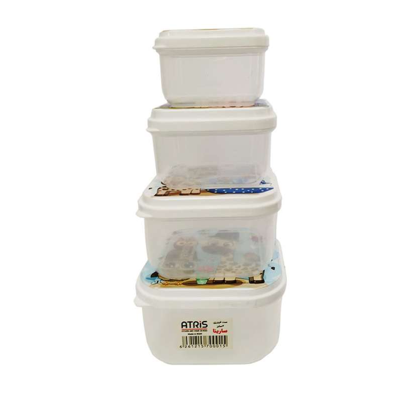 ظرف نگهدارنده مدل ATRIS-06 مجموعه 4 عددی