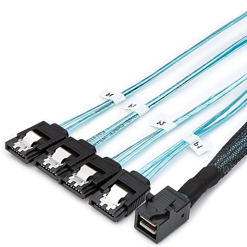 کابل تبدیل 1 به 4 Mini SAS SFF-8643 به SATA اسمارطور مدل SM105