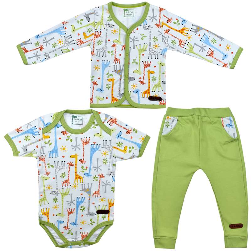 ست 3 تکه لباس نوزادی اسپیکو مدل سانی