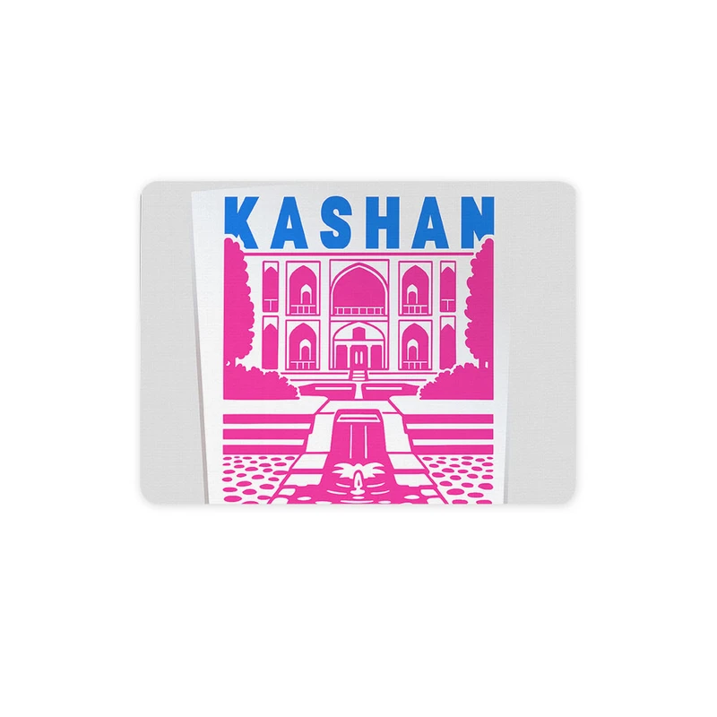 ماوس پد ترمه طراحان ایده مدل باغ فین کاشان کد map0055 سایز 19*28 سانتی متر