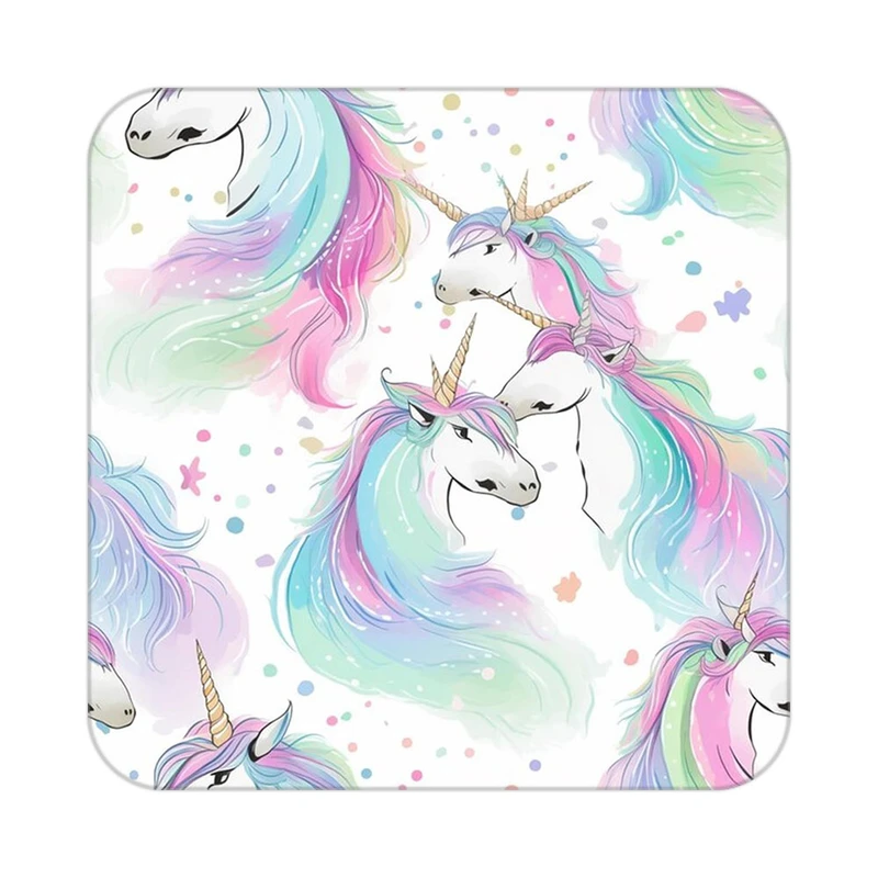 زیر لیوانی کاکتی طرح اسب تک شاخ و یونیکورن مدل mp31896