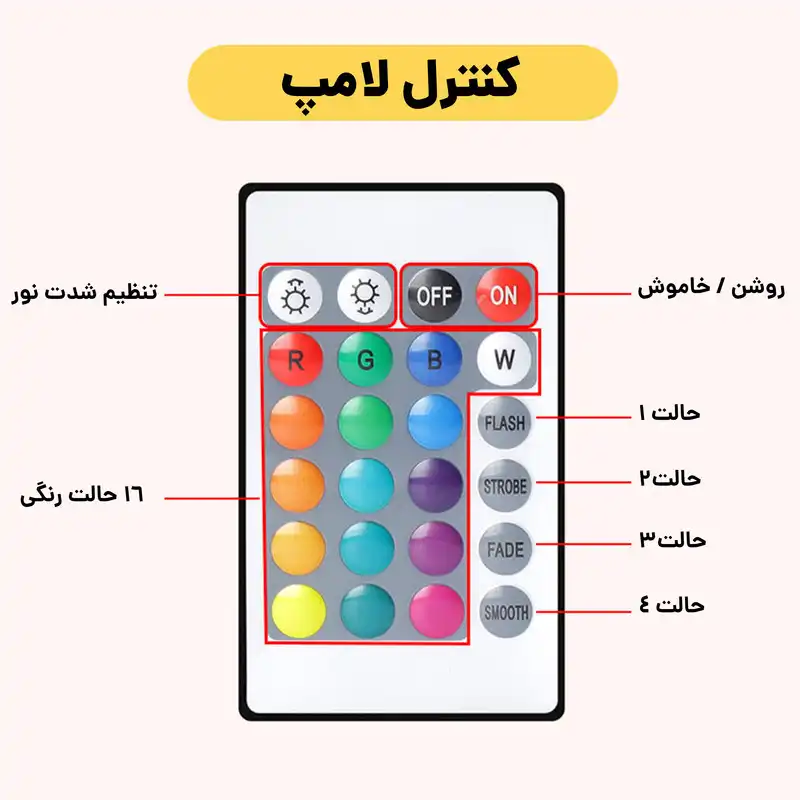 چراغ خواب طرح حرف M کد 001