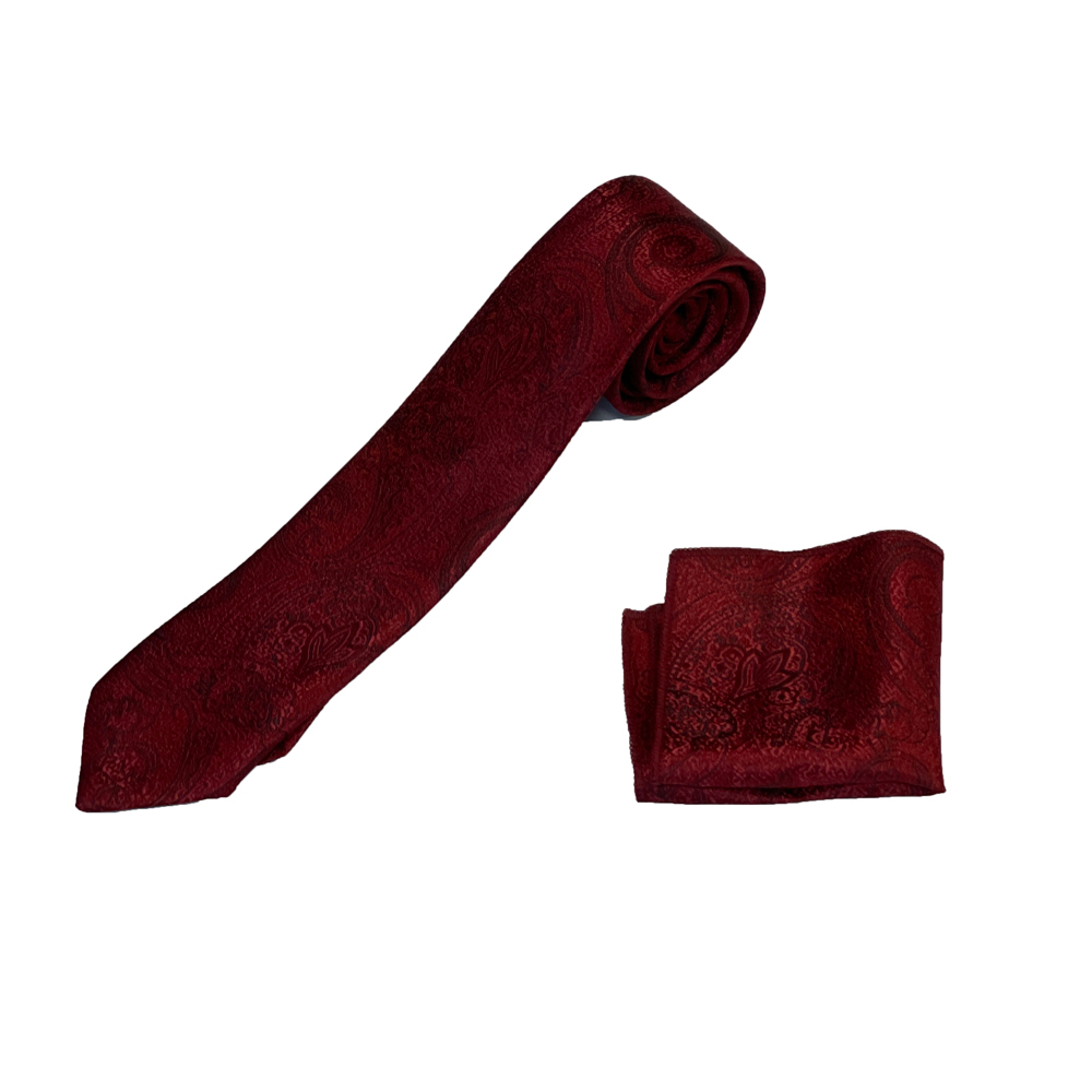 ست کراوات و دستمال جیب مردانه مدل MKRM965