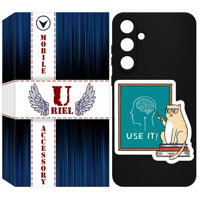 کاور یوریل مدل KSH کد 95 طرح گربه عاقل مناسب برای گوشی  موبایل سامسونگ Galaxy S25 FE