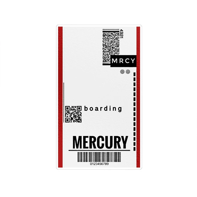 استیکر لپ تاپ ماسا دیزاین طرح MERCURY مدل STK1652