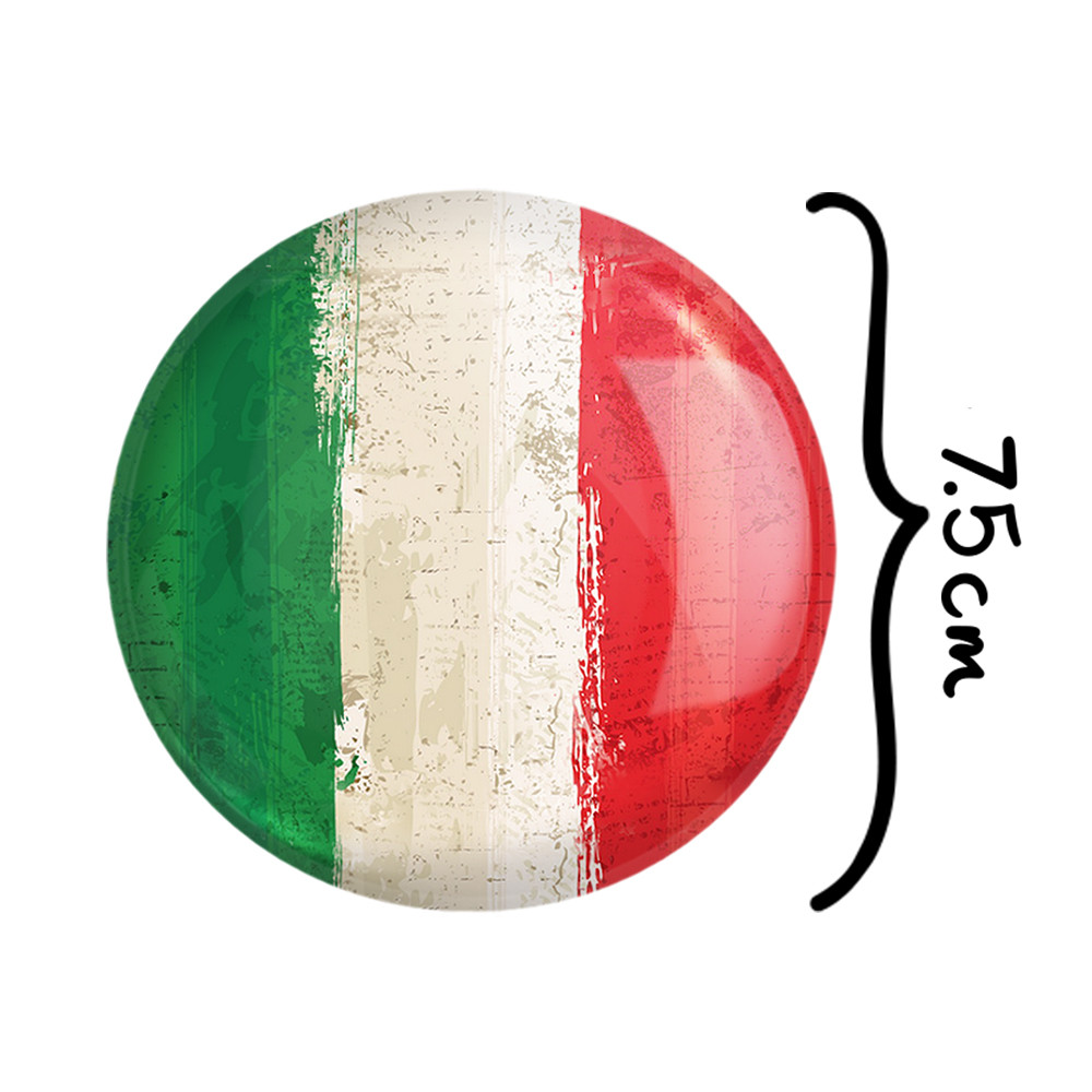 آینه جیبی خندالو طرح پرچم ایتالیا مدل تاشو کد 1977