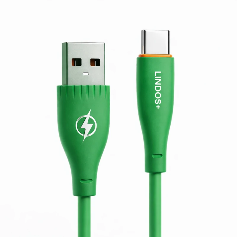 کابل تبدیل USB به USB-C لیندوس پلاس مدل A12 به طول ۱ متر