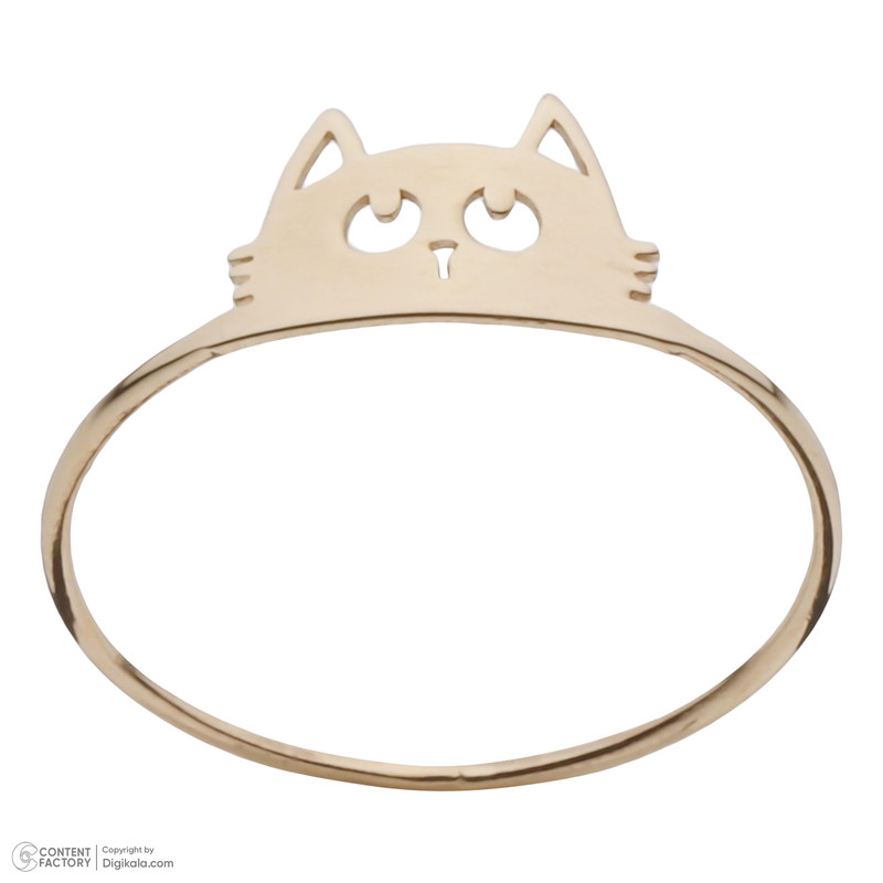 انگشتر طلا 18 عیار دخترانه مایا ماهک مدل MR1156 طرح گربه