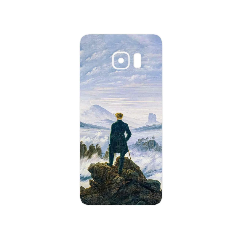 برچسب پوششی ماهوت مدل Wanderer above the Sea of Fog مناسب برای گوشی موبایل سامسونگ Galaxy S6 Edge Plus