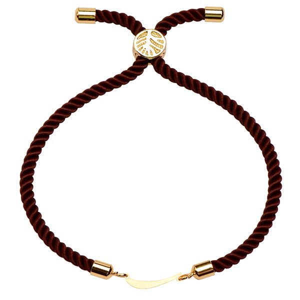 دستبند طلا 18 عیار دخترانه کرابو طرح ر مدل Krd1317