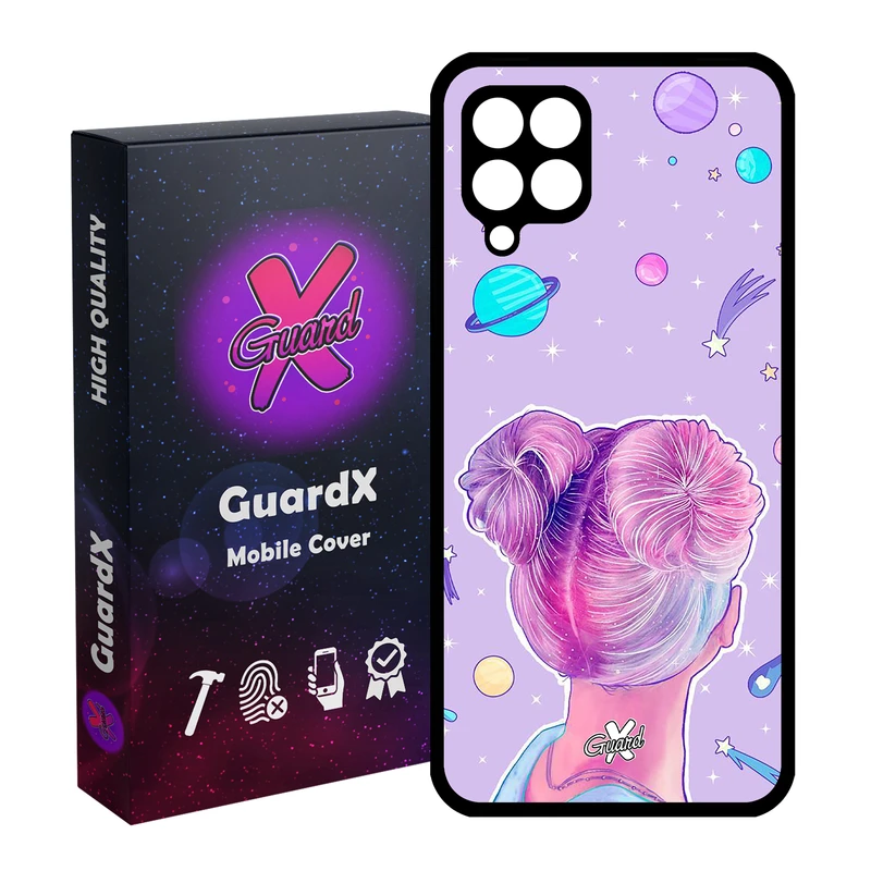 کاور گارد ایکس طرح Girl مدل Glass10112 مناسب برای گوشی موبایل سامسونگ Galaxy A12