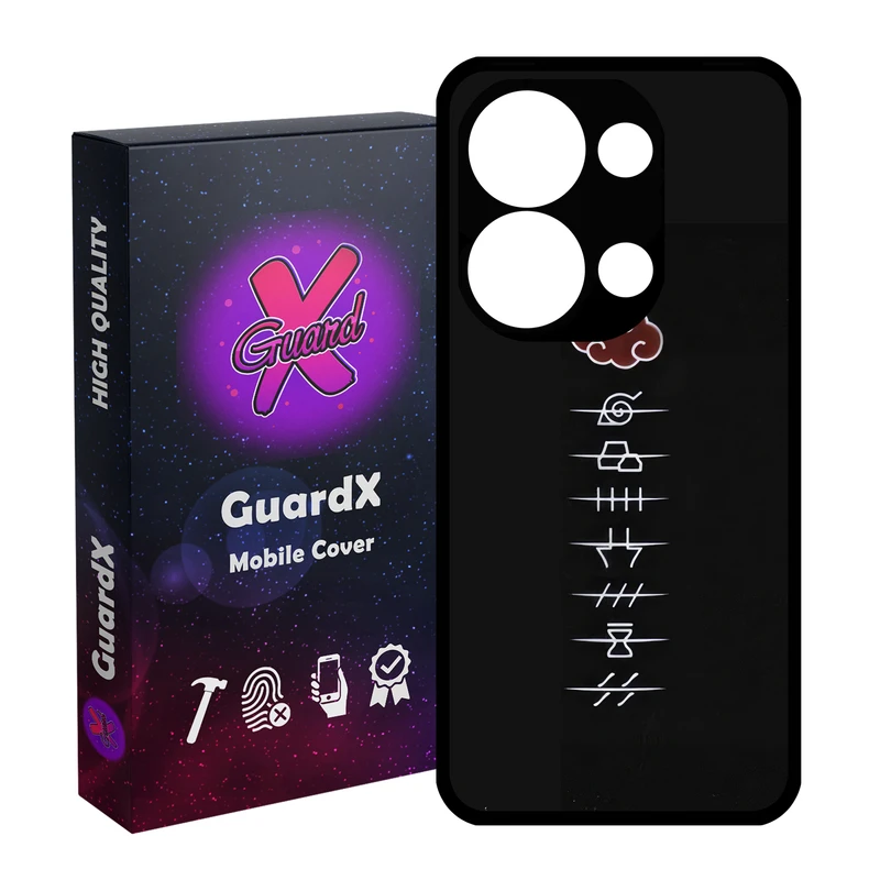 کاور گارد ایکس طرح Naruto Anime مدل Glass10586 مناسب برای گوشی موبایل شیائومی Redmi Note 13 4G