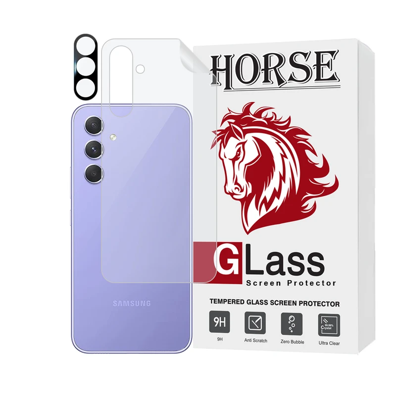 محافظ پشت گوشی هورس مدل MTBFULH مناسب برای گوشی موبایل سامسونگ Galaxy A54 به همراه محافظ لنز