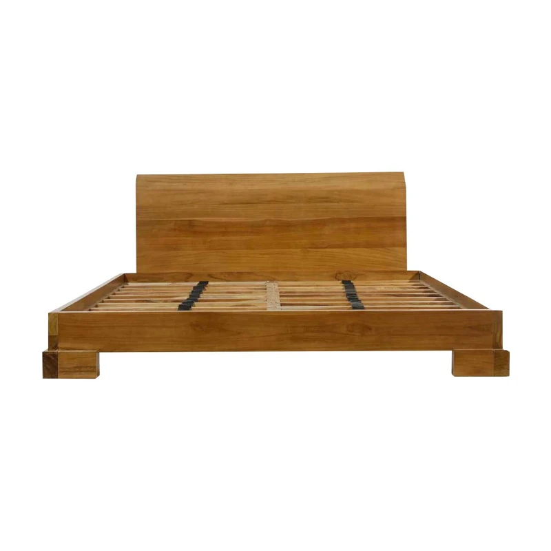 تخت خواب دو نفره تمام چوب صادراتی کد 57.0 سایز 172*221 سانتی متر