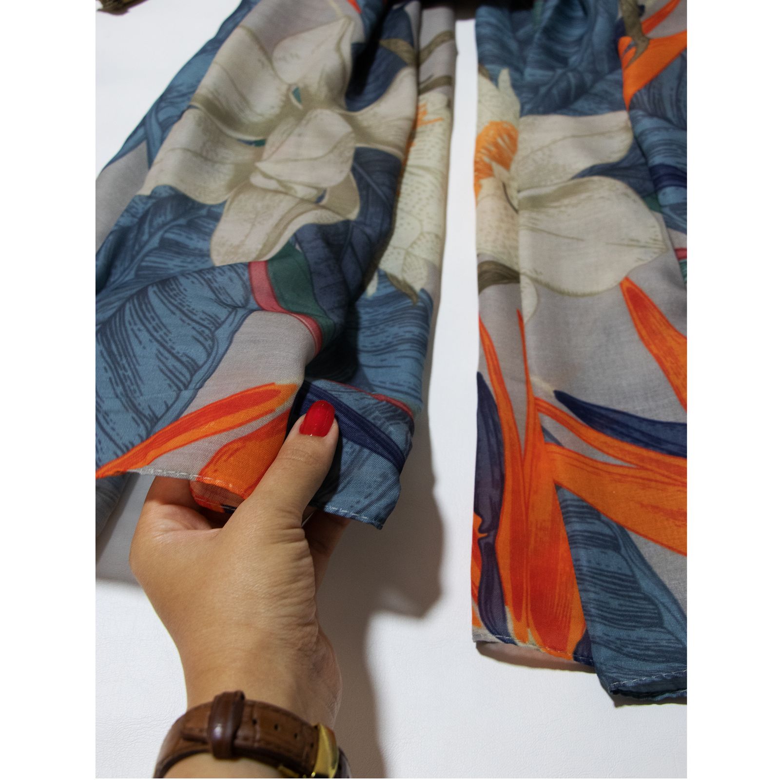 شال زنانه مدل نخی بهاره جدید مزونی کد ana-1419 -  - 9