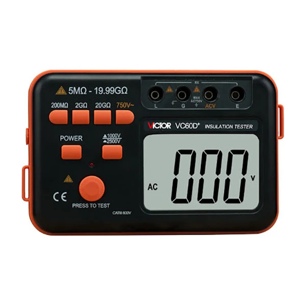 تستر مقاومت عایقی  ویکتور مدل +VC60D