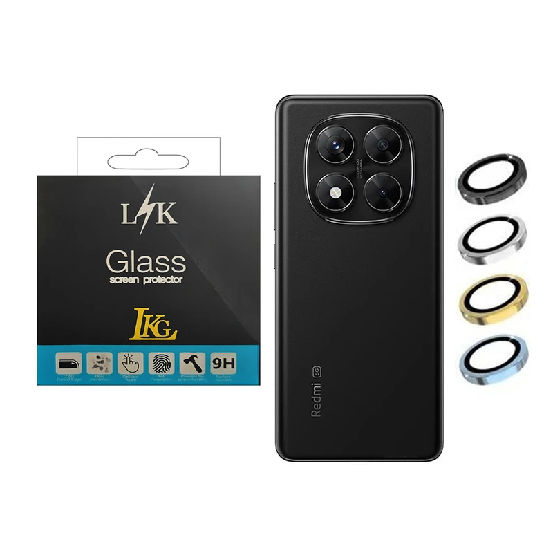 محافظ لنز دوربین ال کا جی مدل رینگی مناسب برای گوشی موبایل شیائومی Redmi Note14 Pro 5G