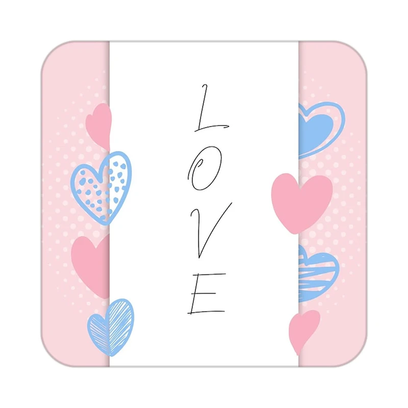 زیر لیوانی کاکتی طرح عاشقانه مدل mp40547