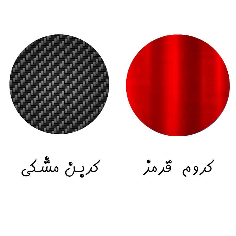 برچسب پارکابی خودرو لندمون کد LC010 MR مناسب برای رانا مجموعه 4عددی به همراه جاکلیدی