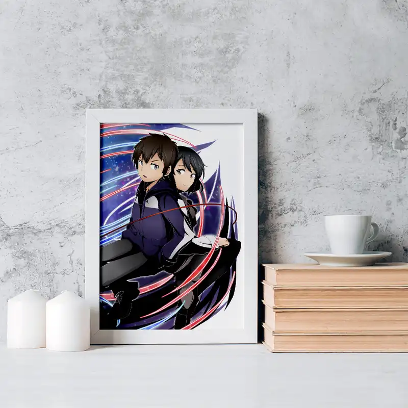 تابلو خندالو مدل تاکی تاچیبانا و میتسویا میامیزو انیمه یورنیم نام تو کد 16282