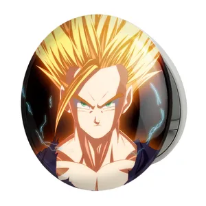 آینه جیبی خندالو طرح وجیتا انیمه دراگون بال Dragon Ball مدل تاشو کد 12052 