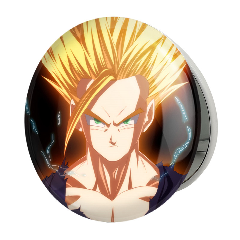 آینه جیبی خندالو طرح وجیتا انیمه دراگون بال Dragon Ball مدل تاشو کد 12052 