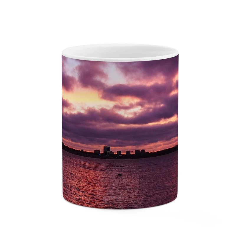 ماگ کاکتی طرح اسمان بنفش کد mgp10113