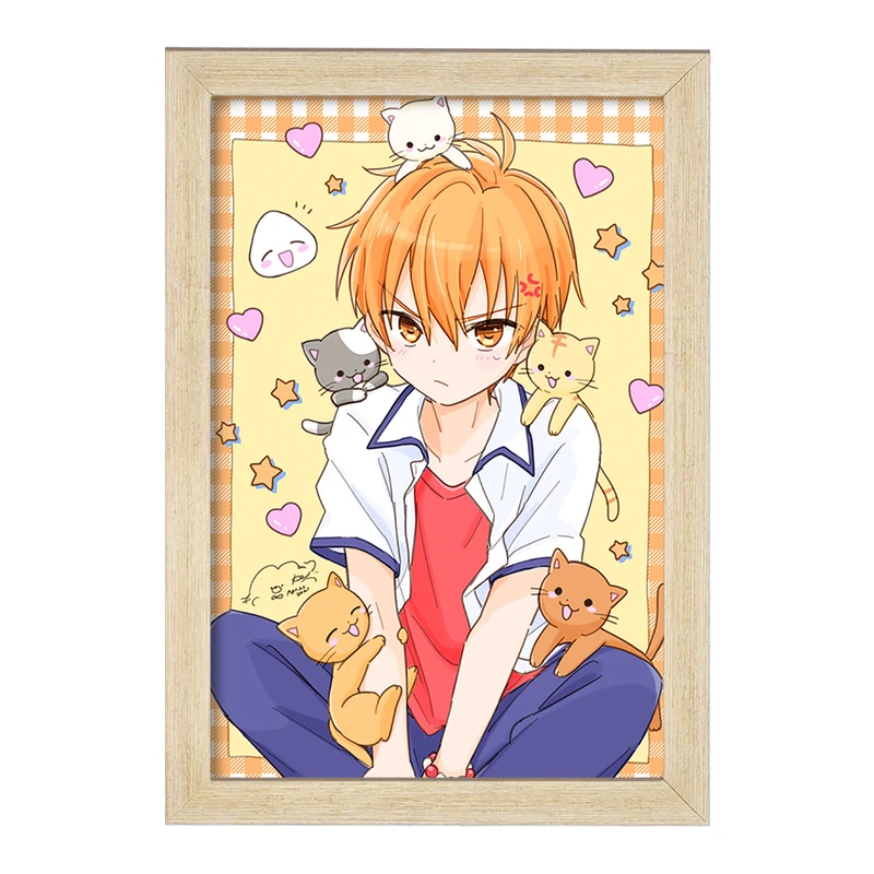 تابلو خندالو مدل کیو انیمه سبد میوه کد 33981