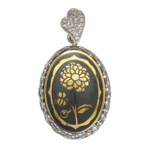 آویز گردنبند نقره زنانه مدل حدید شهریور ماه کد 77951