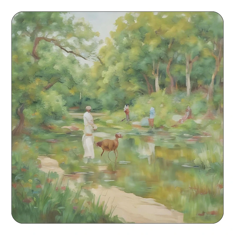 مگنت کاکتی طرح نقاشی رنگ روغن مدل mp69588