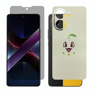 Glass Together model privacy screen protector suitable for Xiaomi Poco X7 Pro mobile phone with back cover sticker