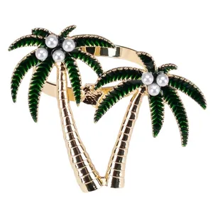 حلقه‌ دستمال کاراجا هوم مدل Palmiye مجموعه دو عددی