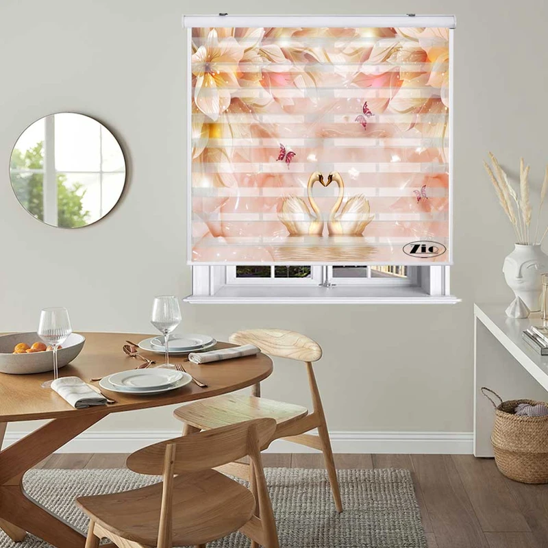 پرده زبرا زیو کد 3D1421 سایز 150x200 سانتی متر