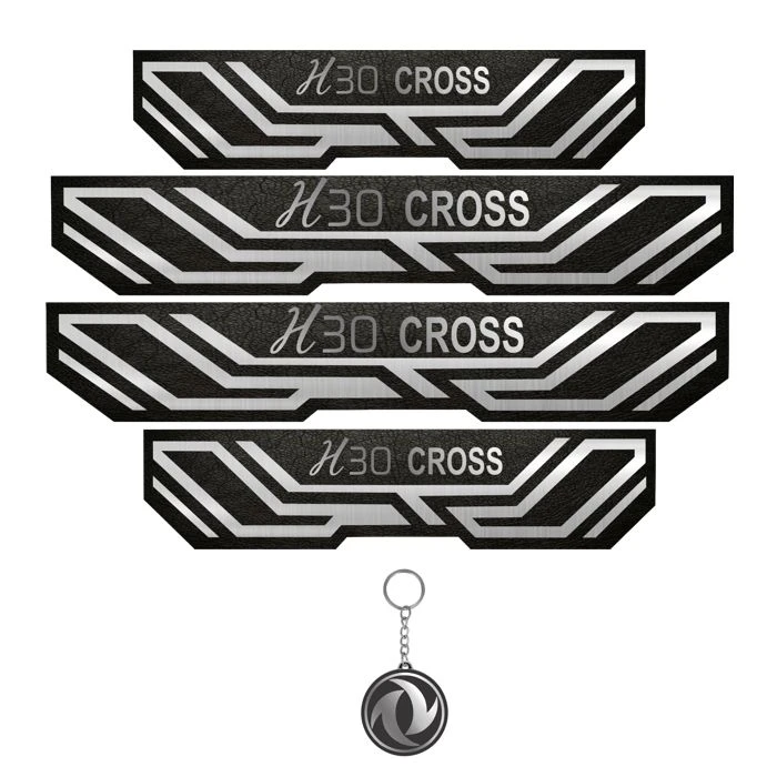 برچسب بدنه خودرو مهدیار کد PKA 2046 مناسب برای H30 cross مجموعه 4 عددی به همراه جاکلیدی