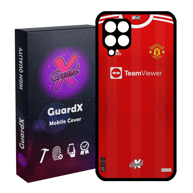 کاور گارد ایکس طرح منچستر یونایتد مدل Glass10376 مناسب برای گوشی موبایل سامسونگ Galaxy A12