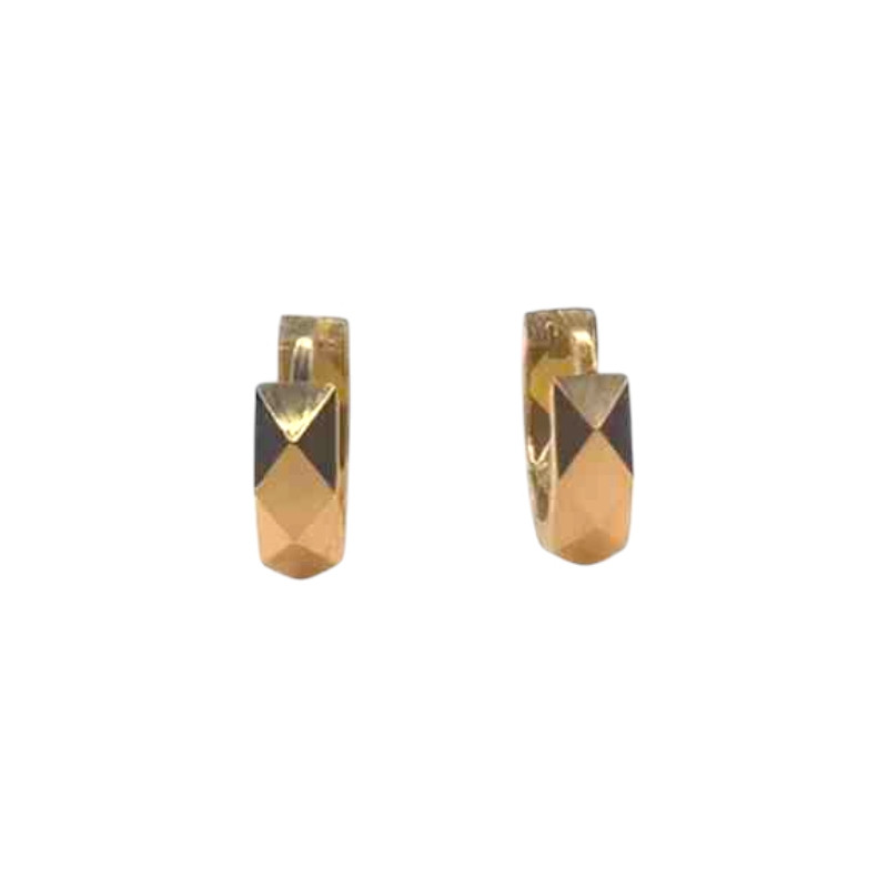 گوشواره حلقه‌ای طلا 18 عیار زنانه گالری طلای عیاره مدل امگا 03  - 7