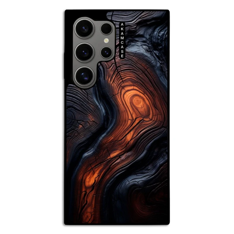 کاور آکام مدل AMC-WSGS24U-WOOD-4 مناسب برای گوشی موبایل سامسونگ Galaxy S24 Ultra