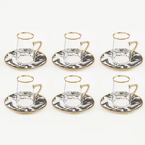 سرویس چای خوری 12 پارچه گلور مدل ماربل