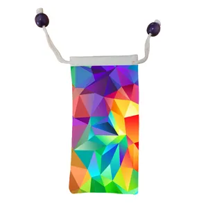 کاور عینک اطلس آبی طرح انتزاعی مدل KE1122