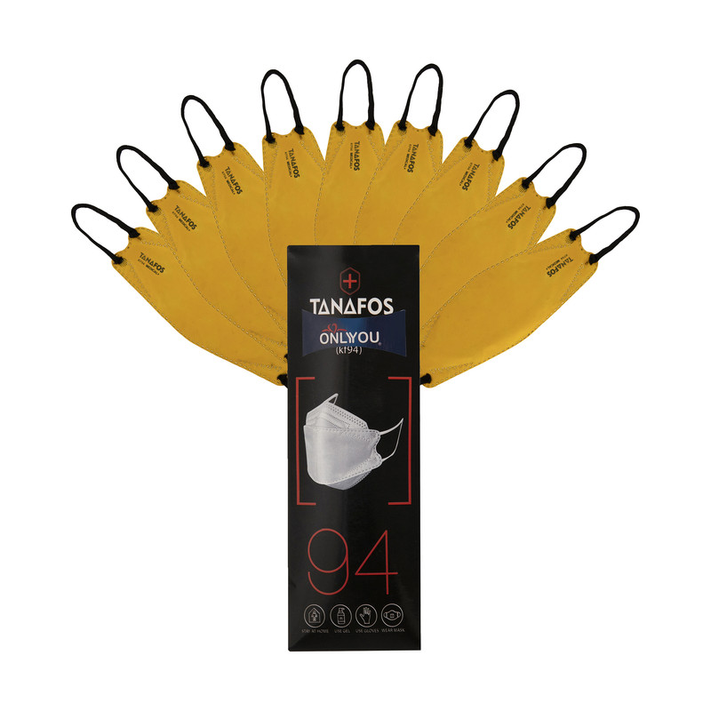 ماسک تنفسی اونلی یو طرح سه بعدی مدل تنفس کد Ylw 615 بسته 25 عددی